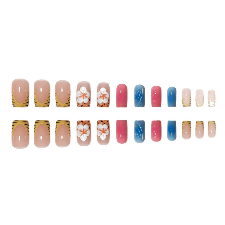Artistic Floral Press-On Nails Stornfield