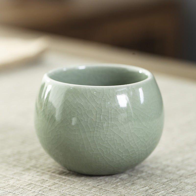 Oriental Handcrafted Ceramic Rounded Tea Cup Set | Stornfield