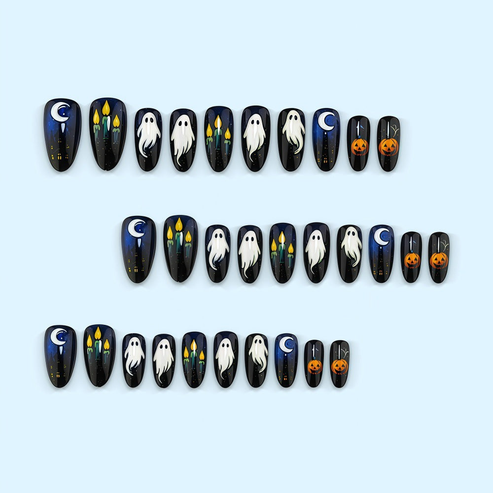 Artificial nails in festive Halloween design Stornfield