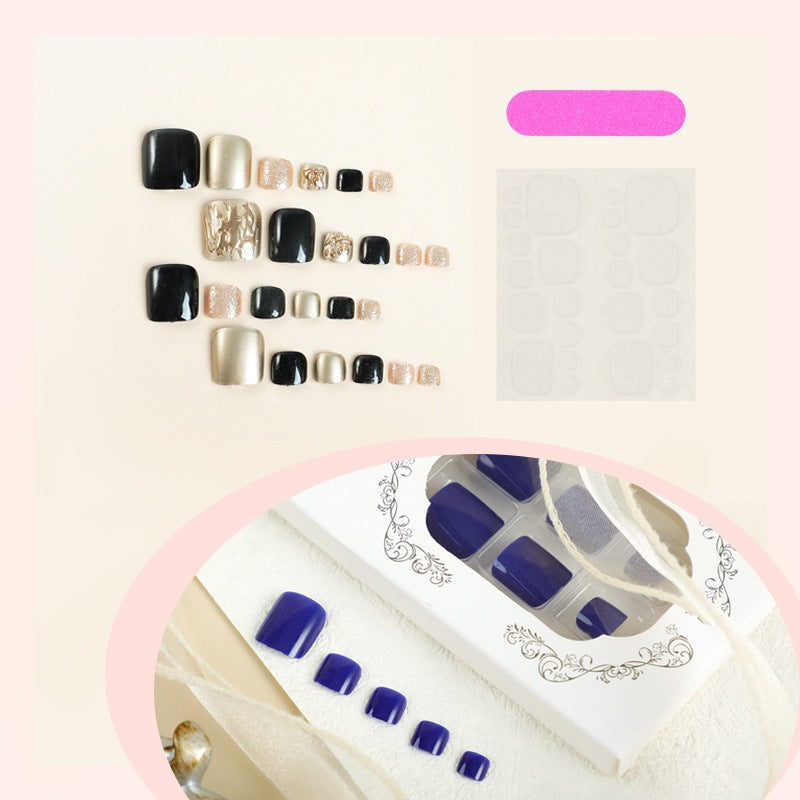 Artificial nail set with shine and texture variations Stornfield