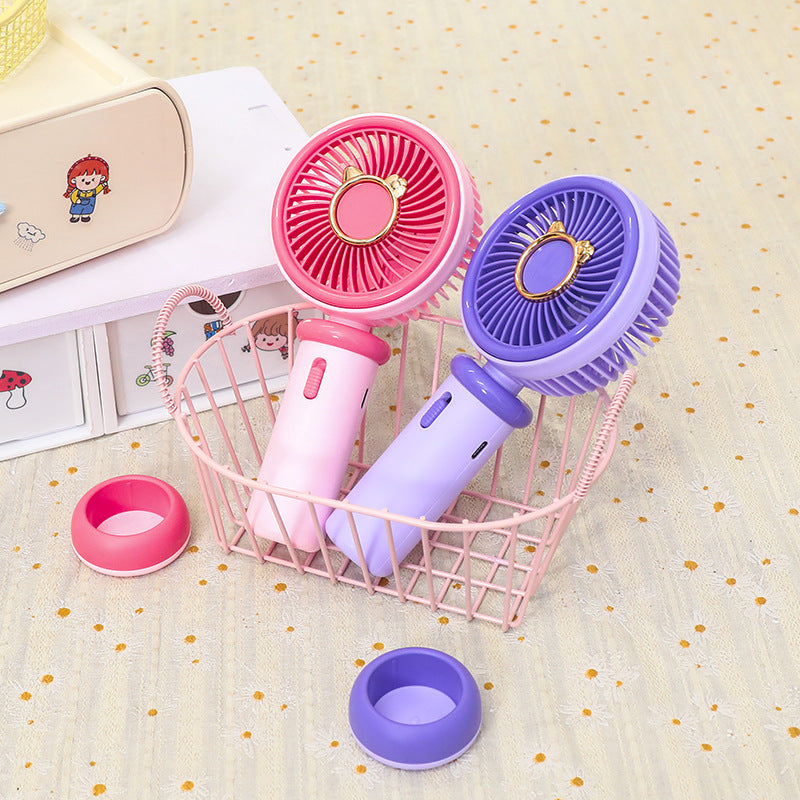 Women's Portable Hand Fan with Cute Animal Design Stornfield