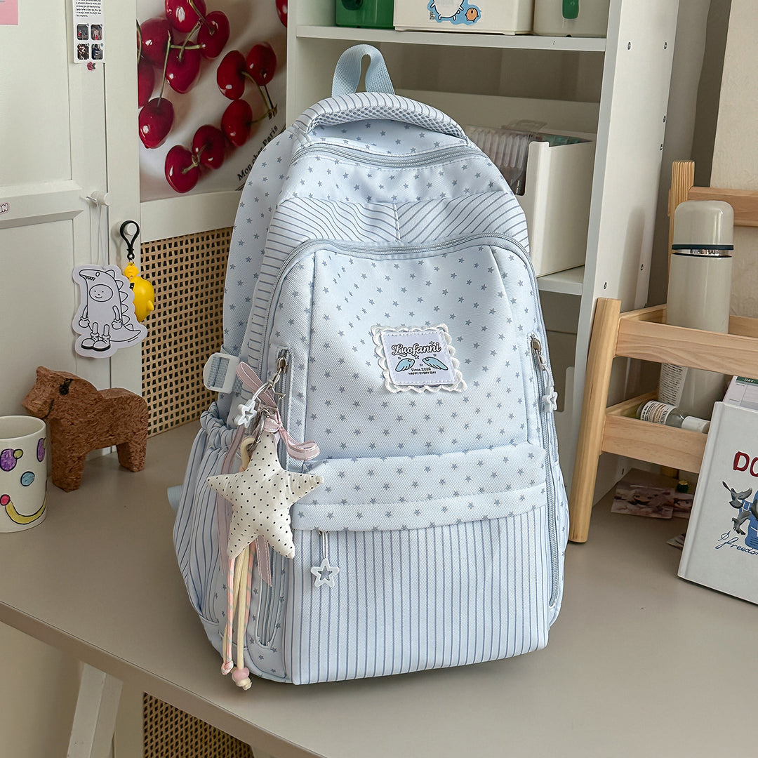 Whimsical Star-Embellished School Backpack Stornfield
