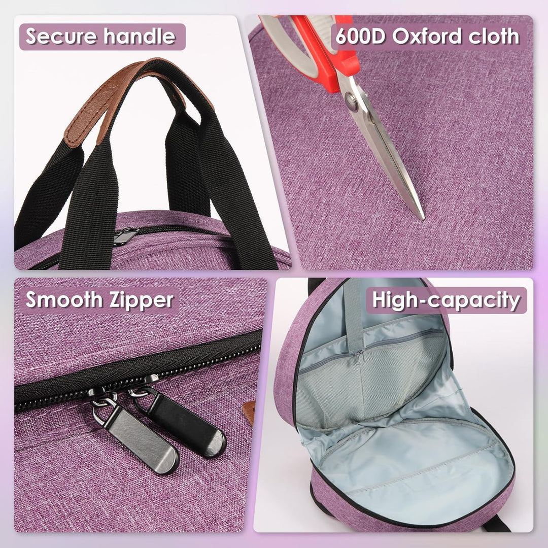 Round Tote Bag with Practical Two-Way Zipper Stornfield