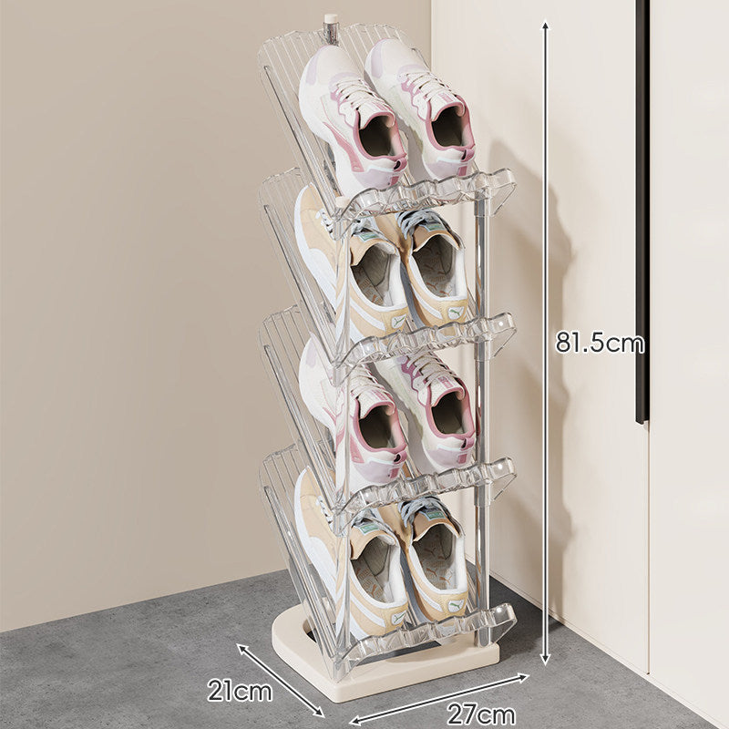 Dual-Tier Adjustable Angled Shoe Organizer