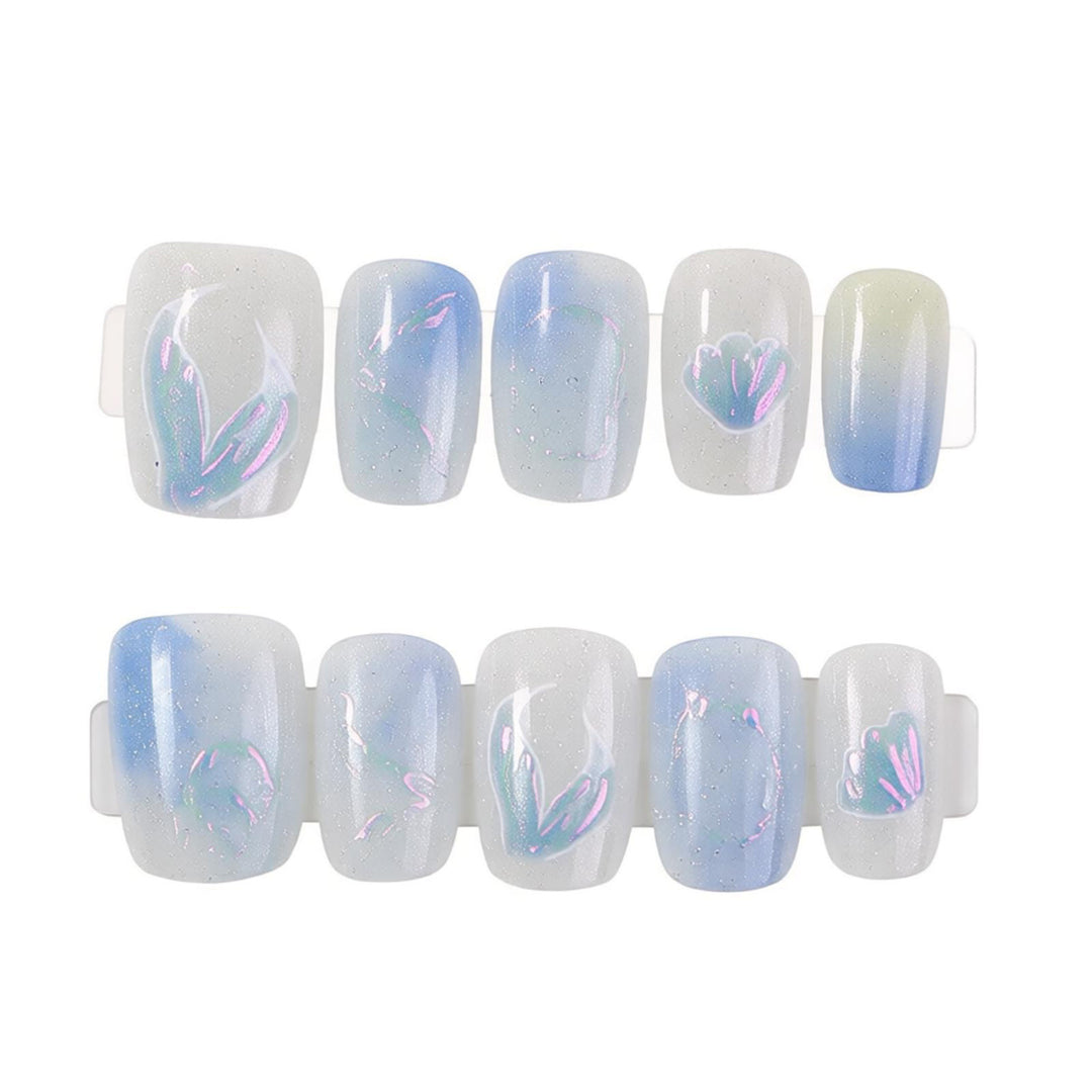 Elegant Artistic Press-On Nail Set Stornfield