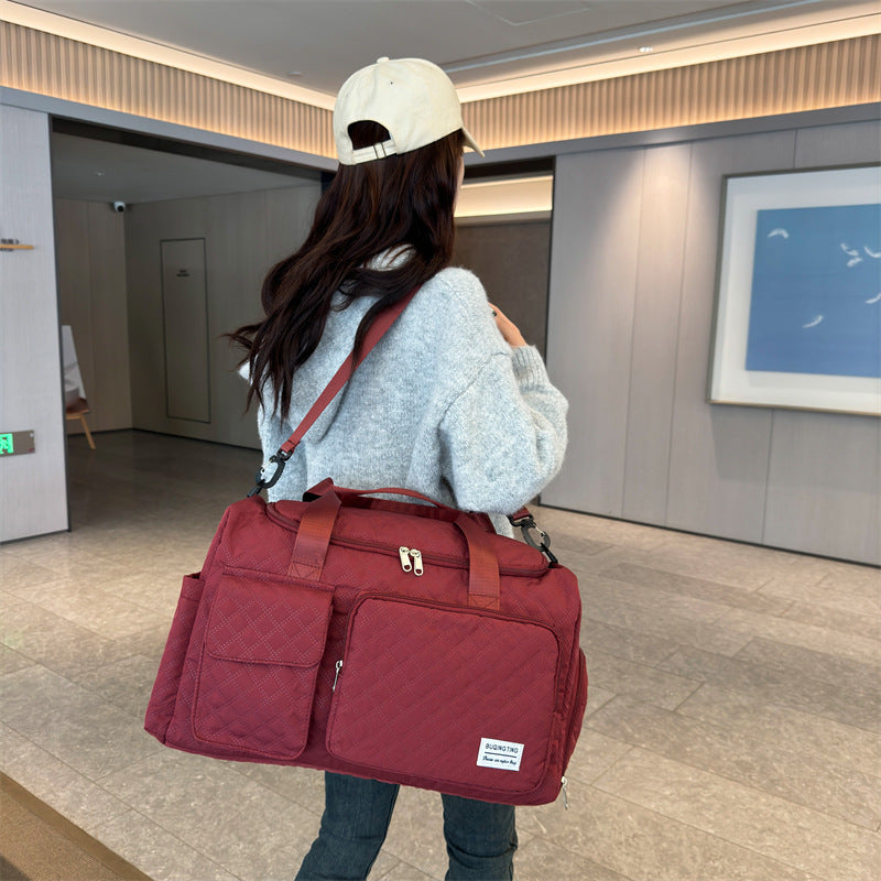 Spacious Quilted Weekend Duffle Bag Stornfield