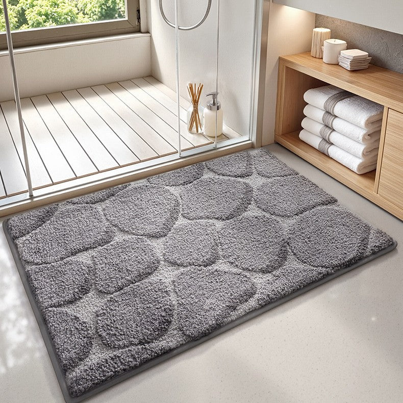 Plush Textured Bath Mat Stornfield