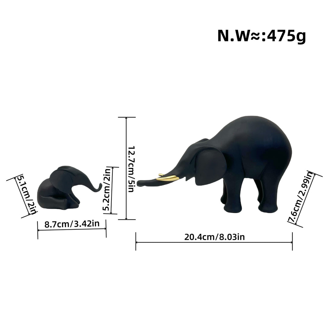 Decorative Elephant Family Sculpture Stornfield