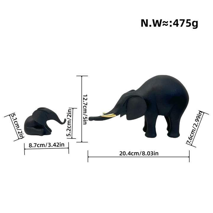 Decorative Elephant Family Sculpture Stornfield