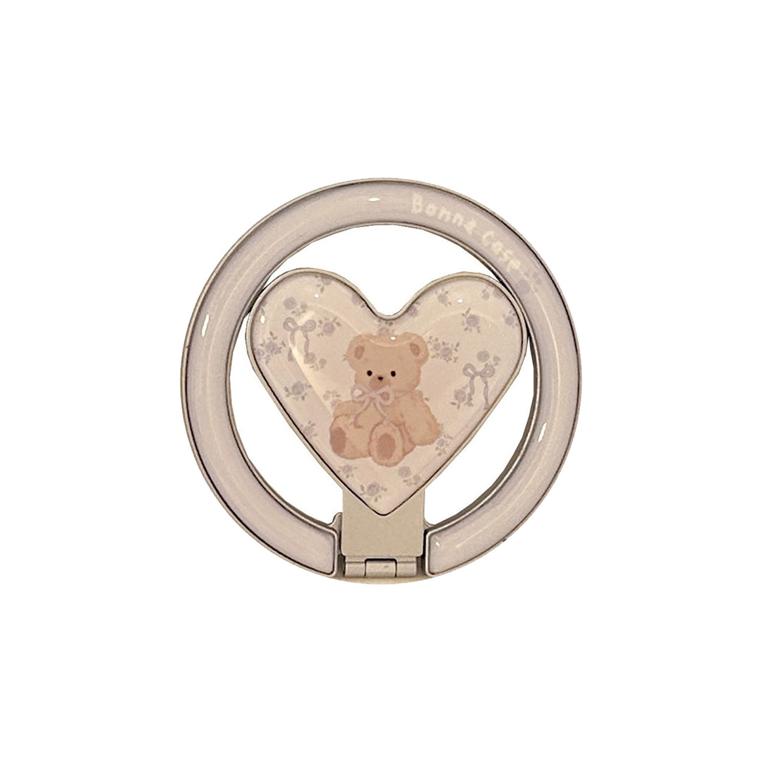 Heart-shaped smartphone holder with cute bear design Stornfield