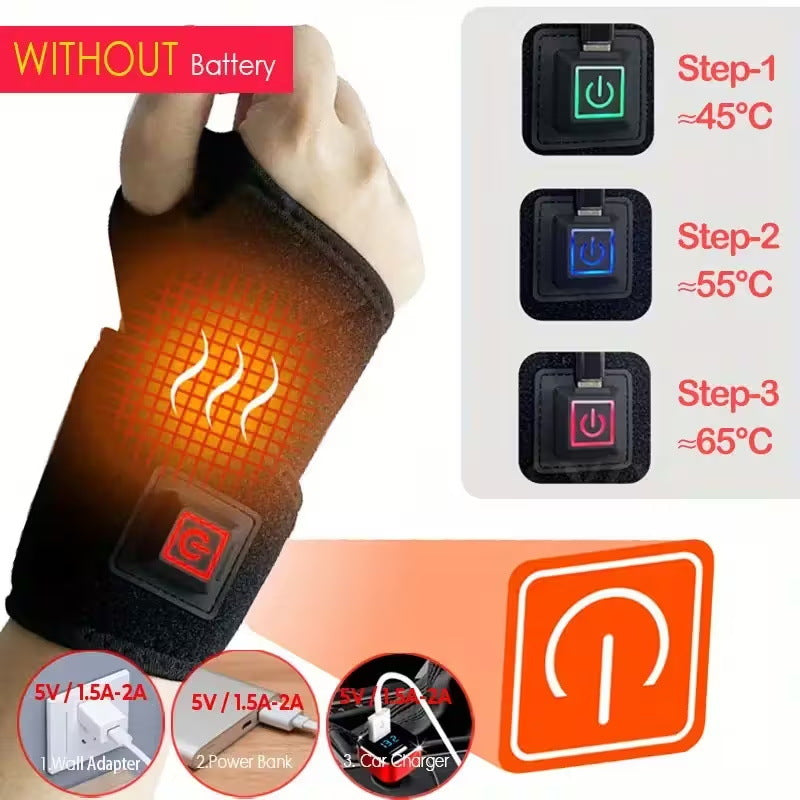 Adjustable Heated Wrist Brace Stornfield