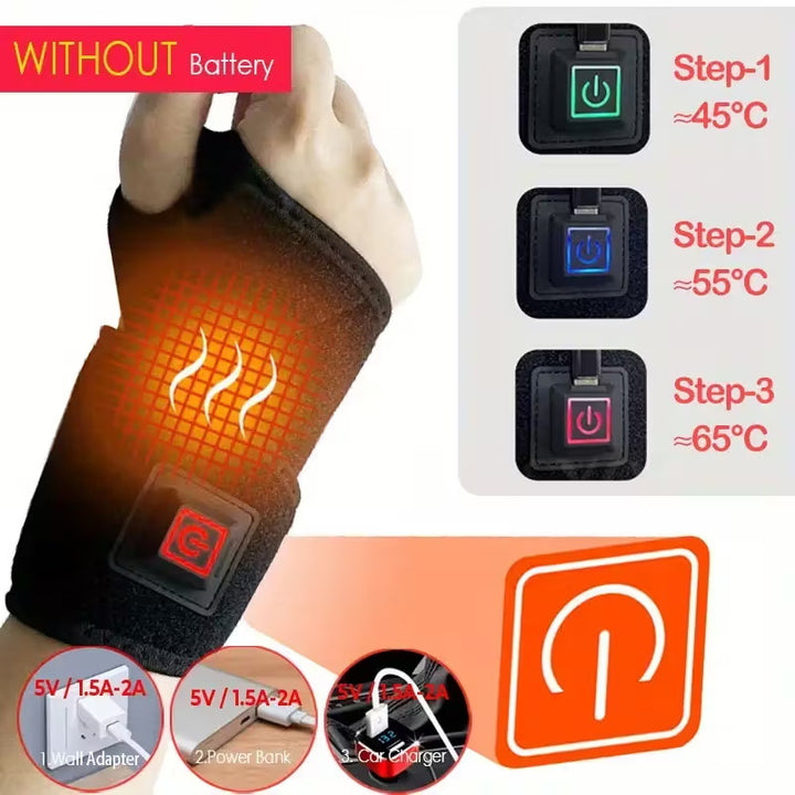Adjustable Heated Wrist Brace Stornfield