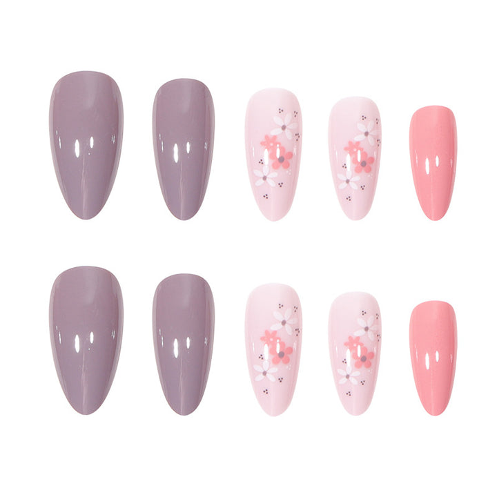 Floral Design Stiletto Nail Set Stornfield
