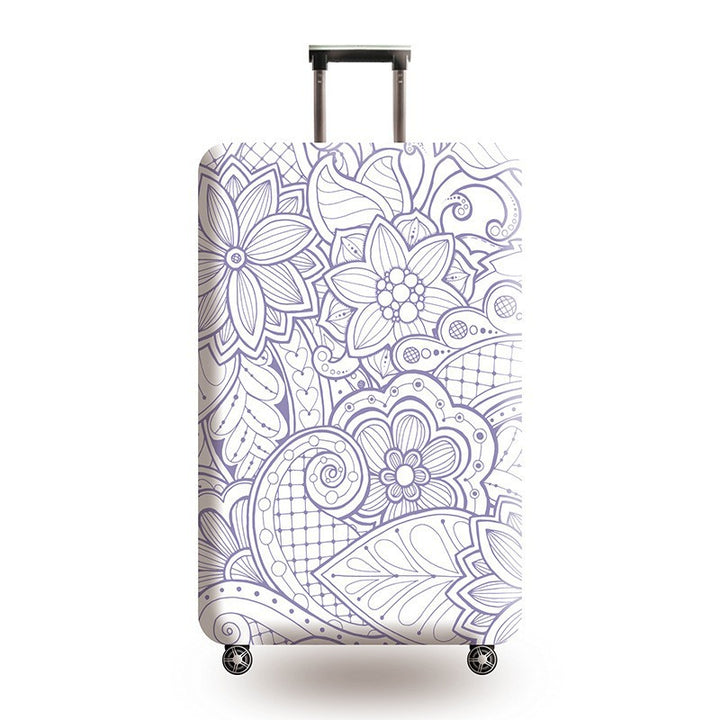 Women's Hard Shell Suitcase with Ethnic Pattern Stornfield