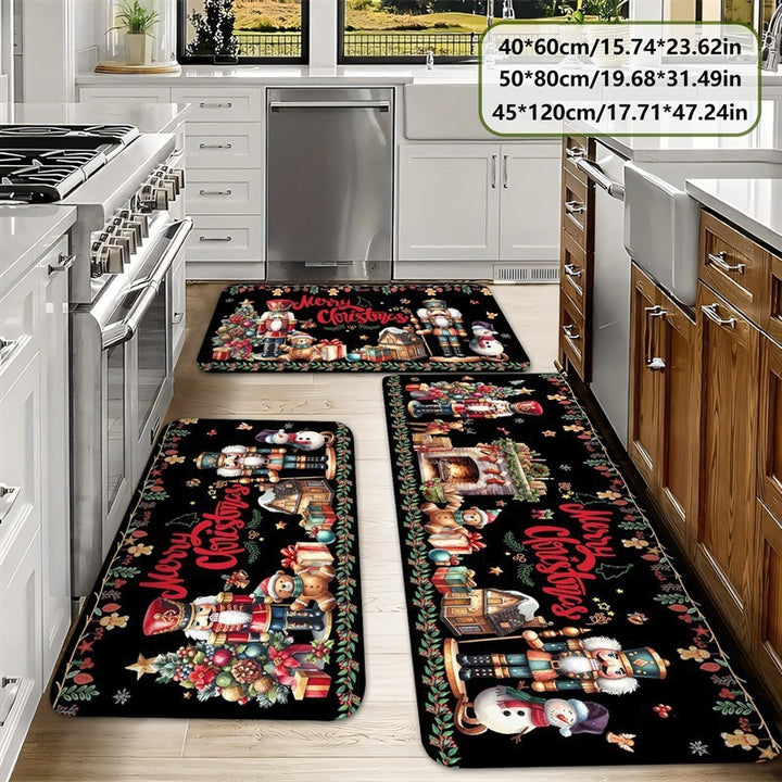 Christmas Tree Pattern Kitchen Mat