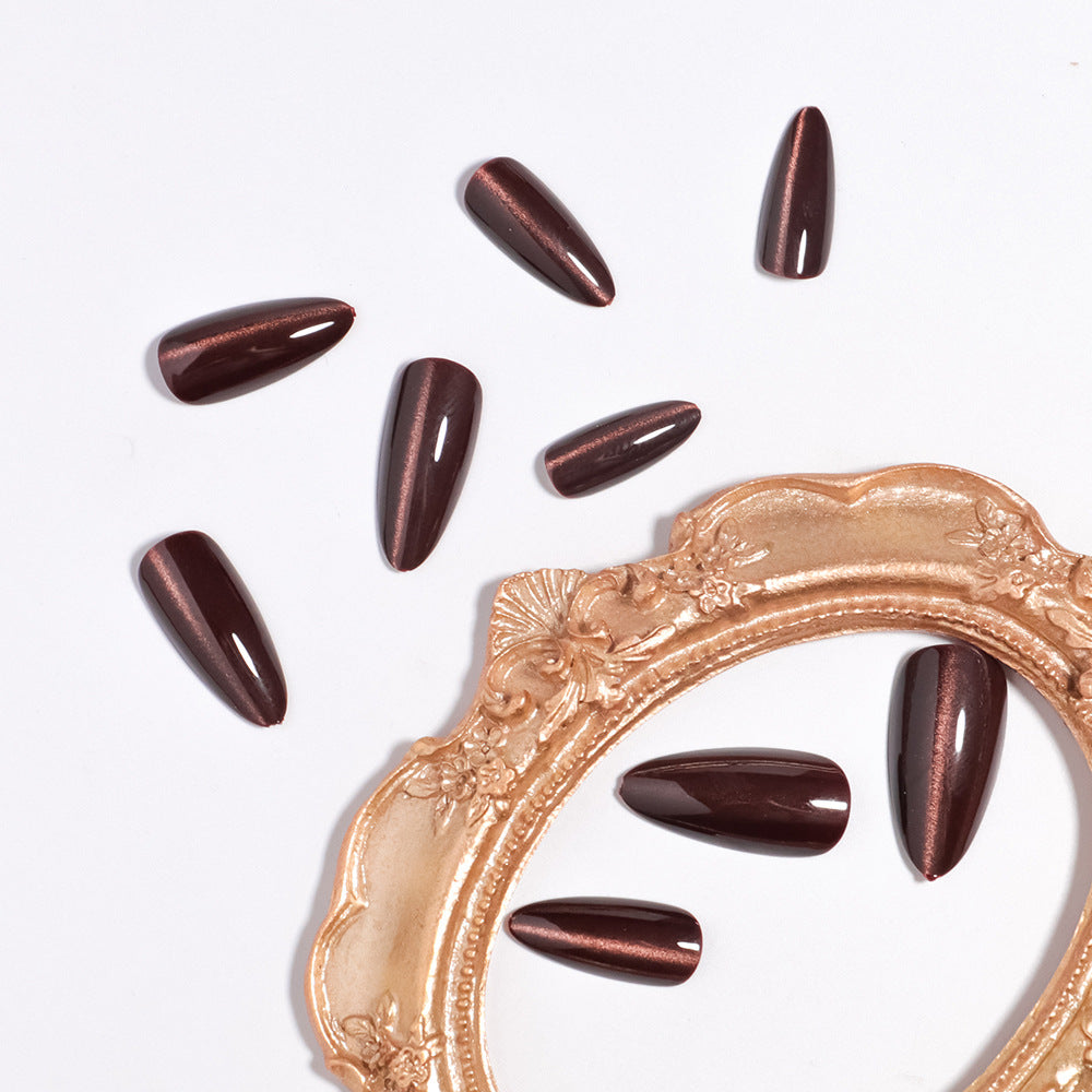Almond-Shaped Press-On Nails with Glossy Finish Stornfield