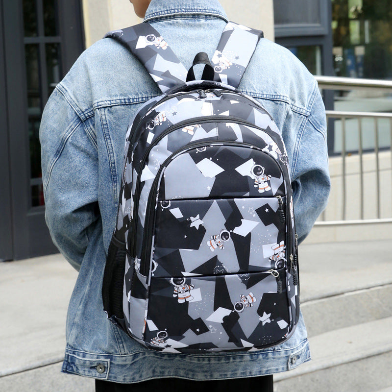 Fashionable school backpack with astronaut motif Stornfield