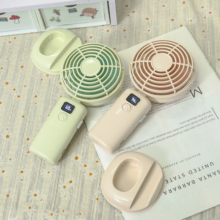 Women's Portable Mini Fan with Digital Display Stornfield