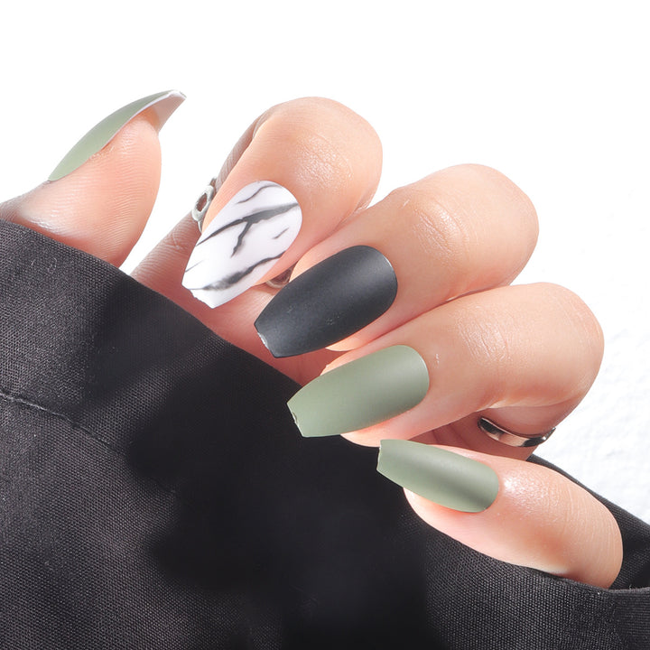 Matte Finish Stiletto Press-On Nails Stornfield