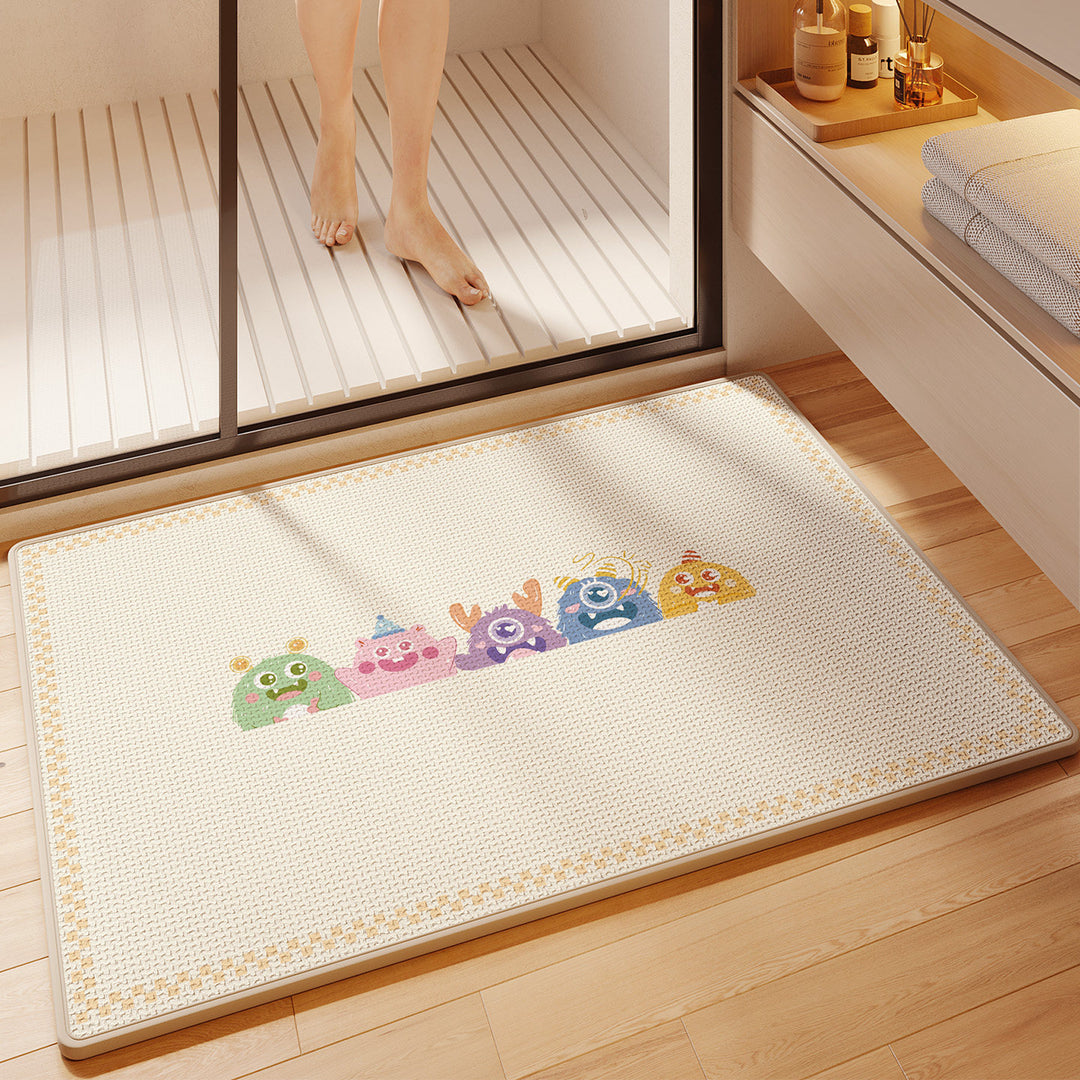 Fun-Themed Absorbent Bath Mat