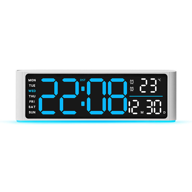 Digital LED alarm clock with temperature and day of week display Stornfield