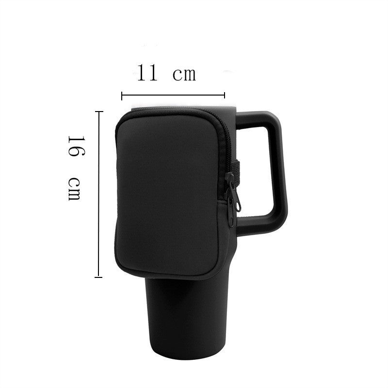 Unisex cup holder with practical pocket Stornfield