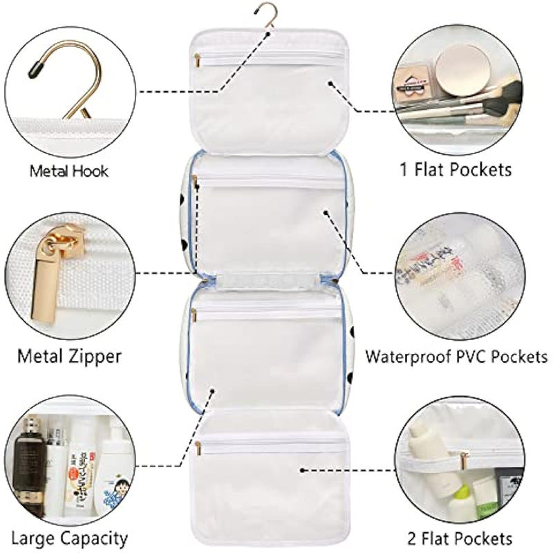 Versatile cosmetic organizer bag with detachable compartment Stornfield