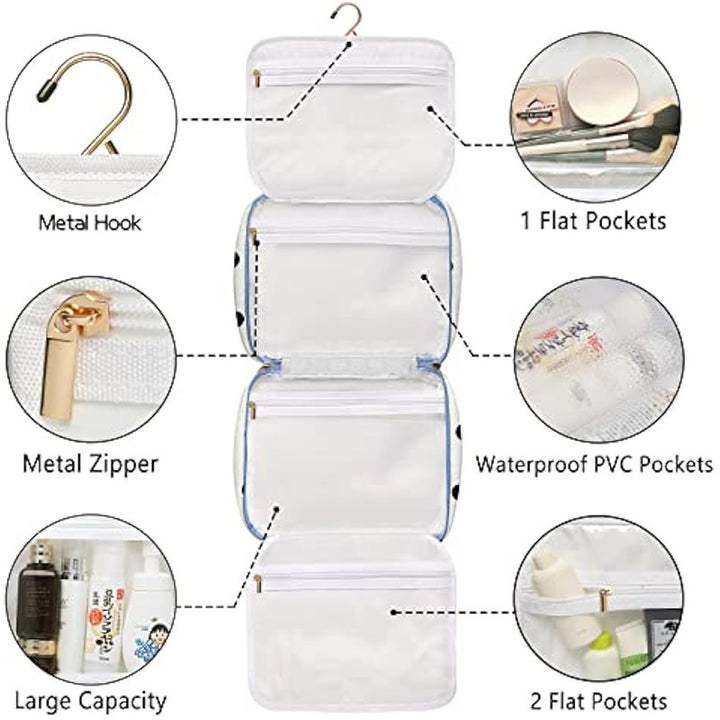Versatile cosmetic organizer bag with detachable compartment Stornfield