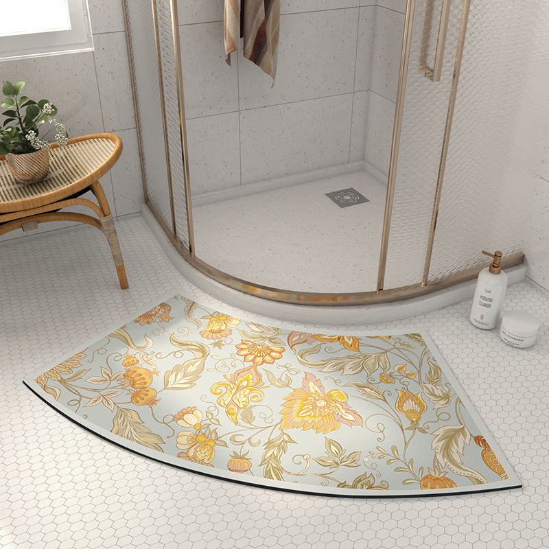 Artistic Floral Shower Mat