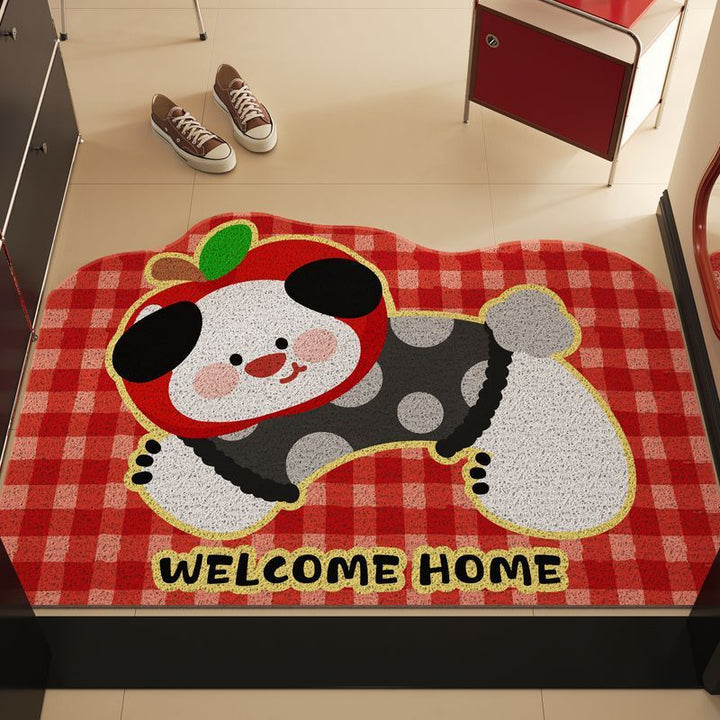 Playful Dog-Themed Welcome Mat