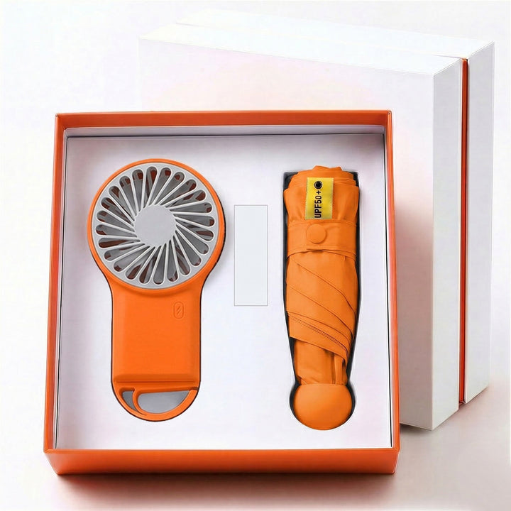 Ladies Multifunctional Set of Portable Fan and Umbrella Stornfield