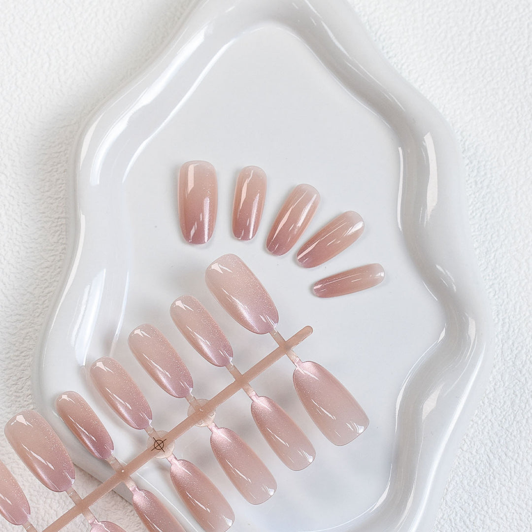 Ombre Glitter Press-On Nails Stornfield