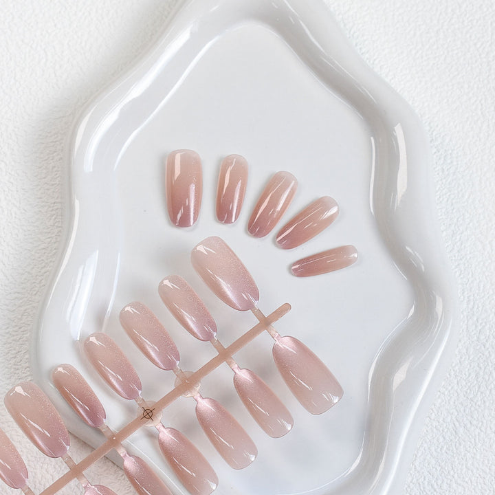 Ombre Glitter Press-On Nails Stornfield