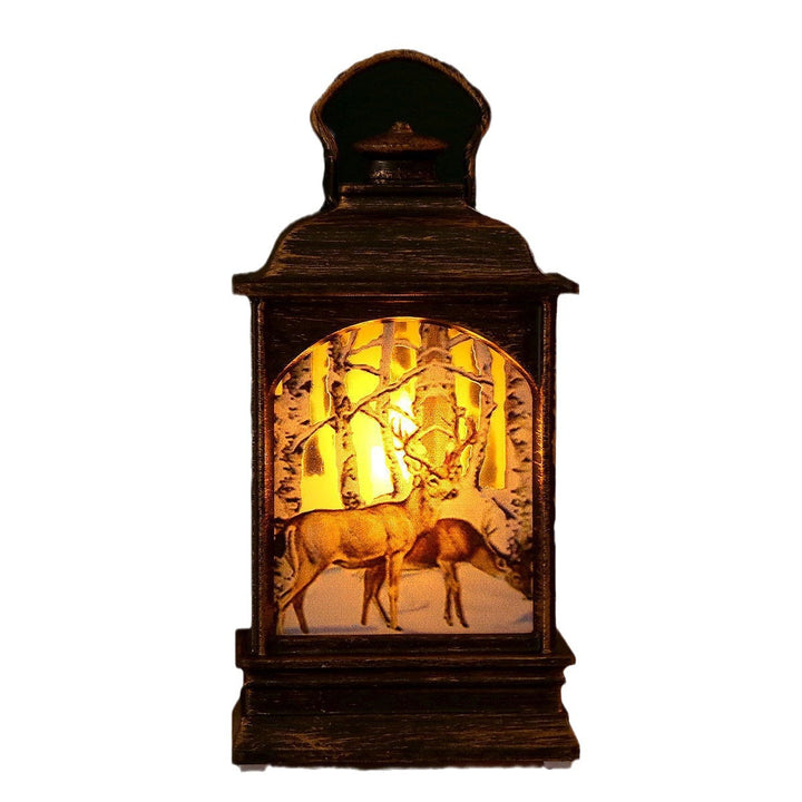 Nostalgic Christmas lantern with Santa motif Stornfield