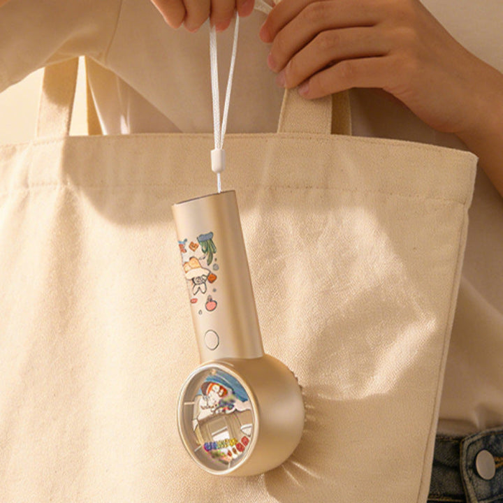 Women Portable Hand Fan with Playful Design Stornfield
