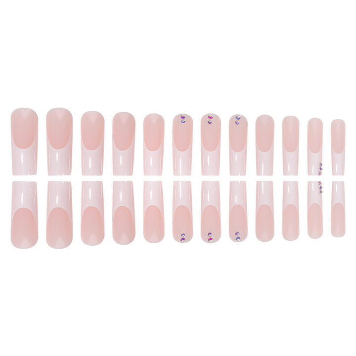 Long Stiletto Press-On Nails with Decorative Gems Stornfield