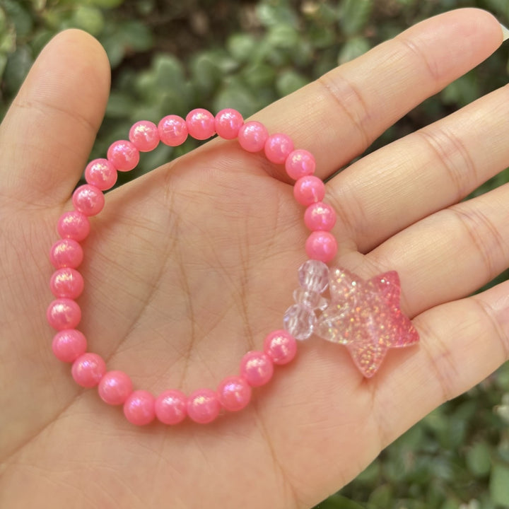 Cute bracelet with elephant charm Made of glass Stornfield