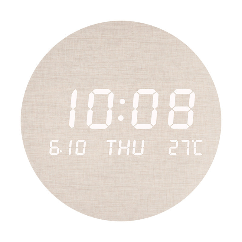 Elegant table clock in modern wood design Stornfield