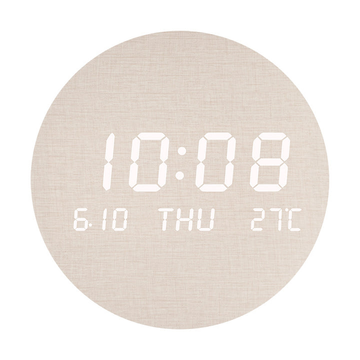 Elegant table clock in modern wood design Stornfield