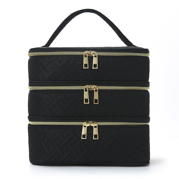 Cosmetic organizer bag with multiple compartments Stornfield