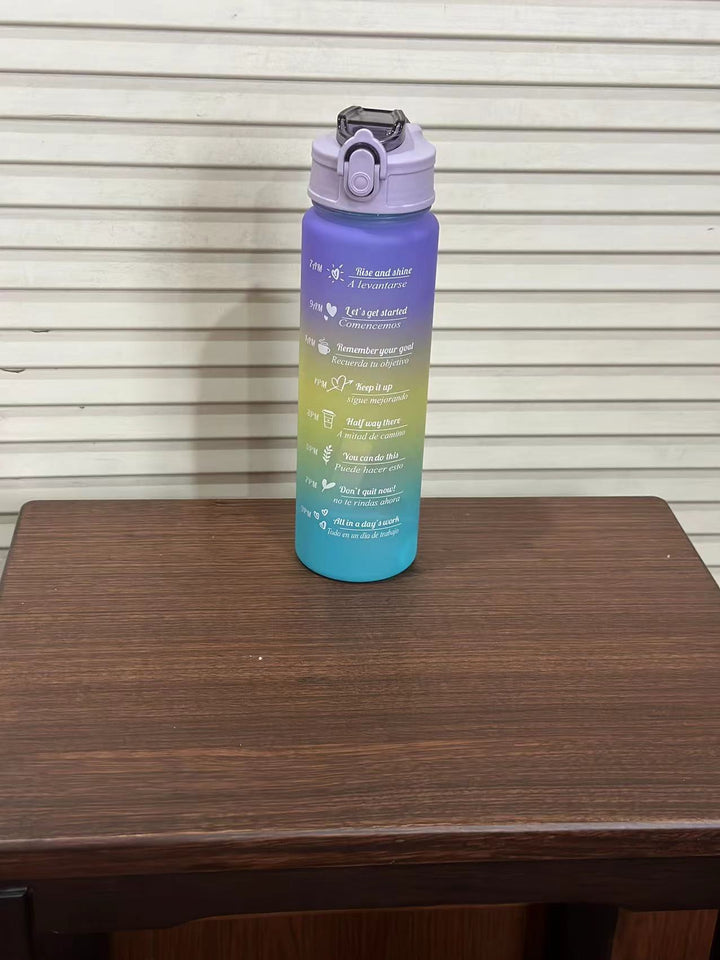 Women's Motivation Water Bottle with Integrated Time Marking Stornfield