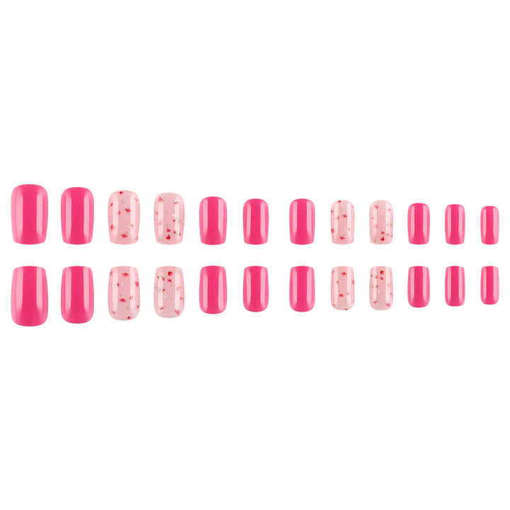 Elegant Floral Accent Press-On Nails Stornfield