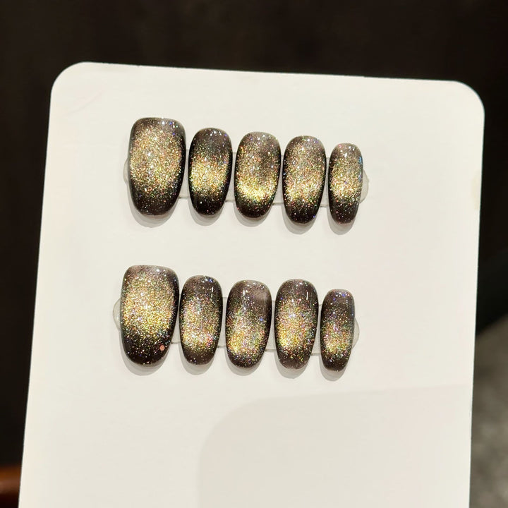 Glittering Press-On Nail Set