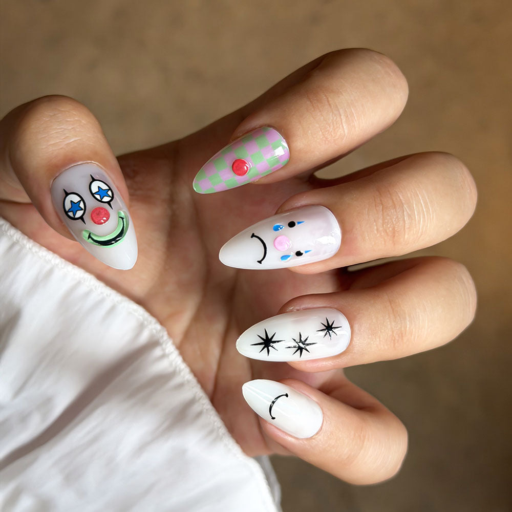 Playful Press-On Nail Art Set Stornfield