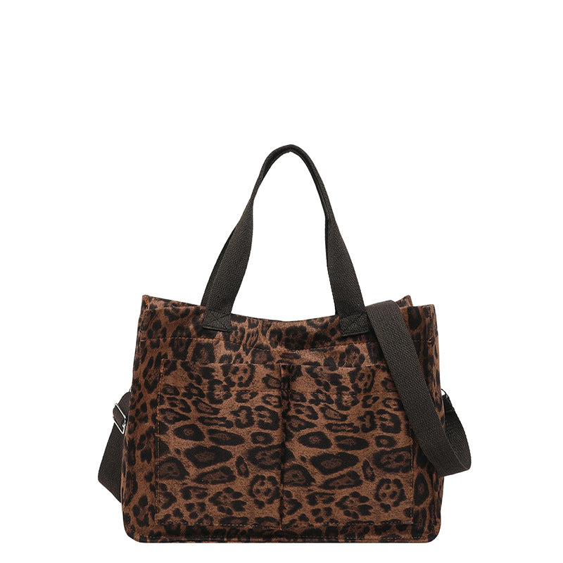 WoChic Leopard Print Utility Tote Bag Stornfield