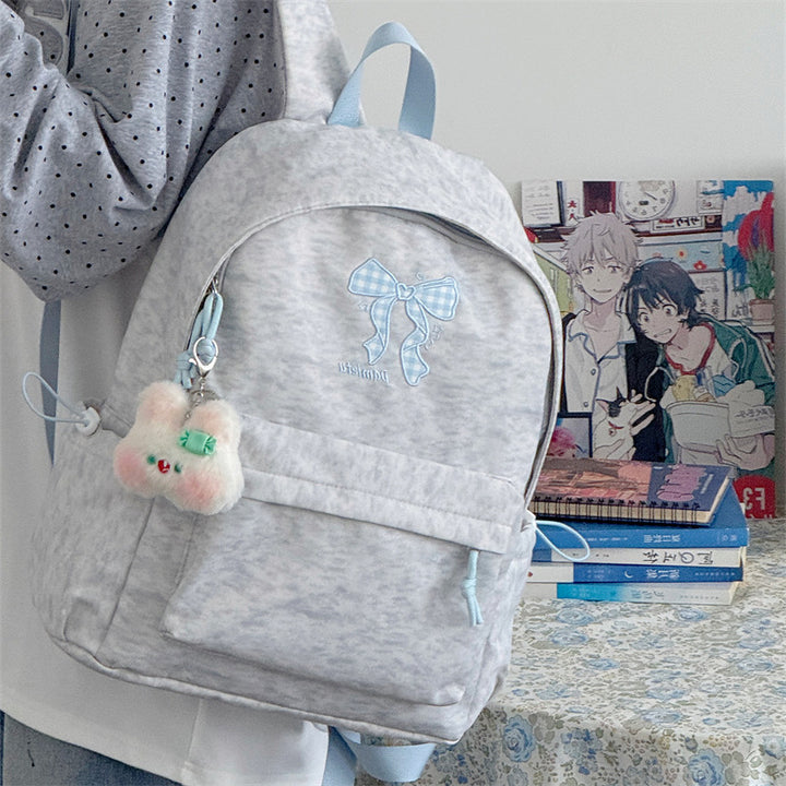 Stylish Embroidered Bow Pattern Backpack Stornfield