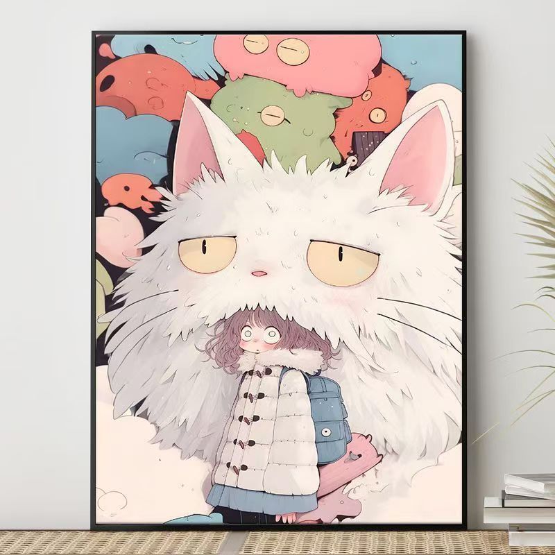 Cute Character Illustration Canvas Art Stornfield