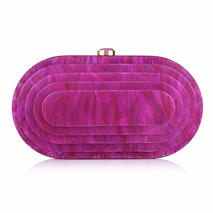 Elegant Sculptural Acrylic Clutch