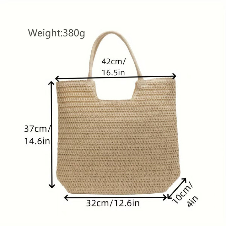 Handwoven tote bag with structured weaving Stornfield