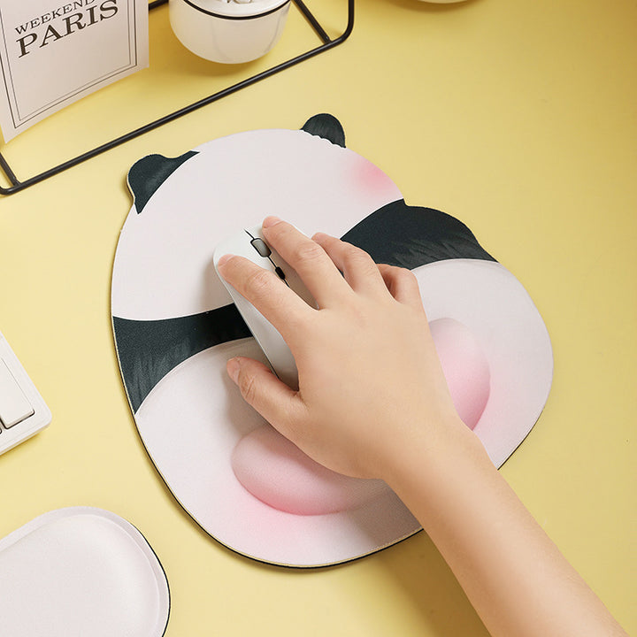 Cute Cartoon Panda-Themed Mouse Pad